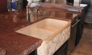 Płytki granitowe IMPERIAL RED blaty kuchenne